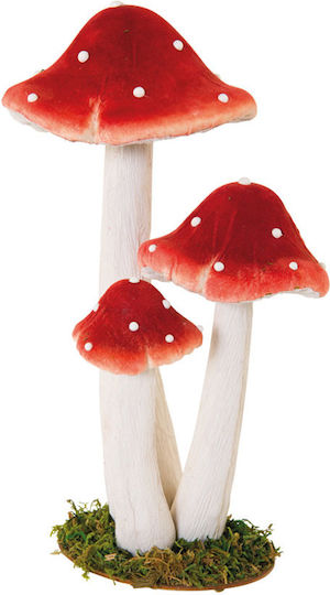 Dekoratives Pilz aus Stoff 35cm 1Stück
