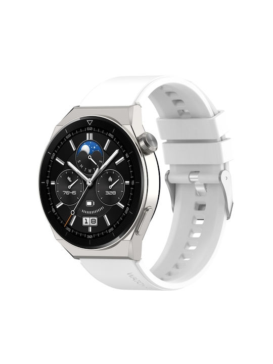 Armband Silikon Weiß (Huawei Watch GT Läufer)