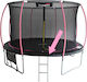Federabdeckung Sport Max 12ft Trampolin Schwarz-Pink