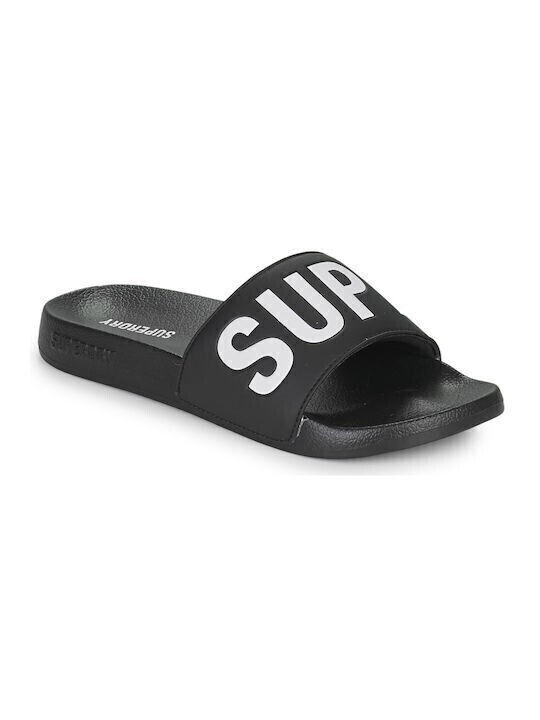 Superdry Slides Μαύρα