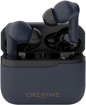 Creative Zen Air Plus In-ear Bluetooth Handsfree Ακουστικά με Αντοχή στον Ιδρώτα και Θήκη Φόρτισης Μπλε