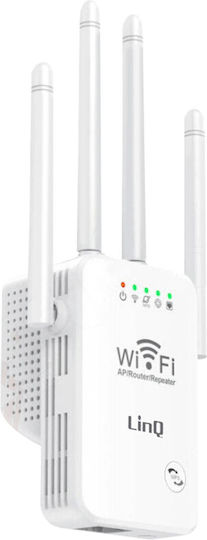 LinQ WLAN500 WiFi Extender Einzelband (2,4 GHz) 300Mbps