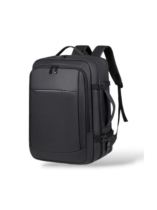 Playbags Fabric Backpack Waterproof with USB Port Black 40lt