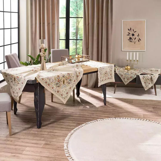 Teoran Set de 5 Bucăți În Carouri Culoare Bej Teoran Set de 5 Bucăți În Carouri Culoare Bej