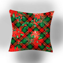 Christmas Decorative Pillow Poinsettia