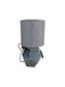 TnS Ceramic Table Lamp for Socket E14 with Gray Shade and Base