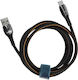 LinQ Braided USB 2.0 Cable USB-C Male - USB-A 20W Black 1.2m