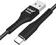 LinQ Braided USB 2.0 Cable USB-C male - USB-A 20W Μαύρο 1.2m TPC9729