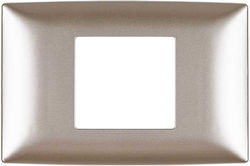 Elmark Lecce Schalterrahmen 2-fach in Gold Farb...