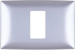 Elmark Lecce Schalterrahmen 1-fach in Silber Fa...