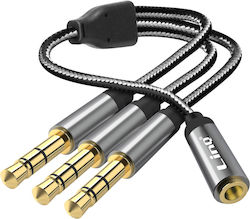 LinQ F1M3 3.5mm female σε 3.5mm 3x male LinQ F1M3 3.5mm female σε 3.5mm 3x male