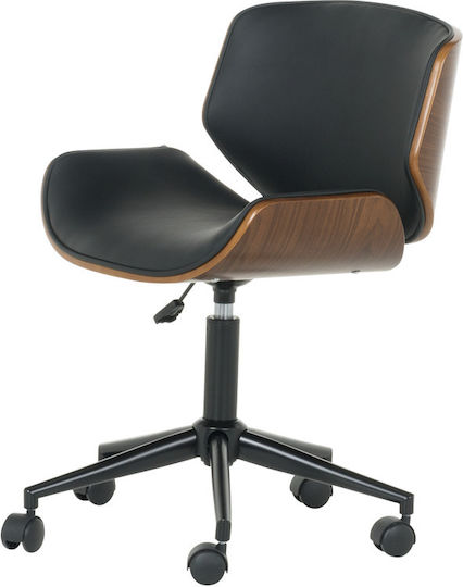 Carmen Scaun De Birou Walnut-Negru