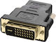 HDMI Buchse auf DVI Stecker Bidirektionaler Video Konverter Schwarz Vergoldet