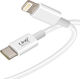 LinQ USB-C to Lightning Cable 20W Λευκό 1m (DATI-X124)