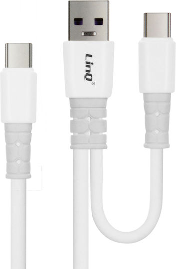 LinQ Regular USB to Type-C Cable Λευκό 1.2m (TPC9231)