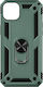 iPhone 14 Plus Case Hybrid Shockproof Video Stand Ring Green