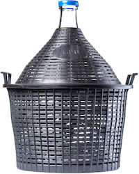 Kadax Balloon Bottle Carboy Wine In A Basket A Cap 15 L