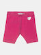 Kinder Leggings Capri Fuchsie Glänzend