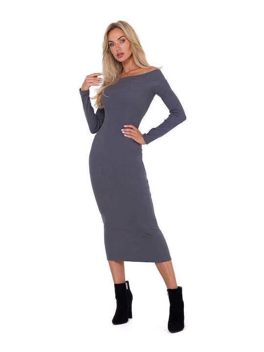 MOE Dress Knitted Gray