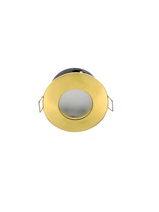 Elmark Round Recessed Spot with Socket GU10 Gold 1pcs