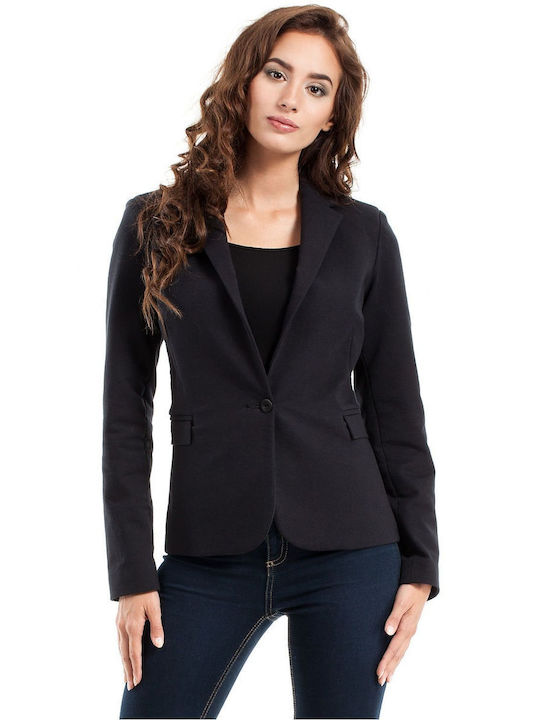 MOE Damen Blazer Schwarz