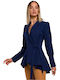 MOE Lang Damen Blazer Marineblau