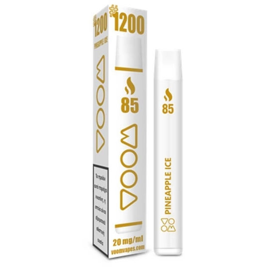 Voom Labs Електронна Цигара за Еднократна Употреба 1200 Вдишвания Pineapple Ice 2мл 20мг