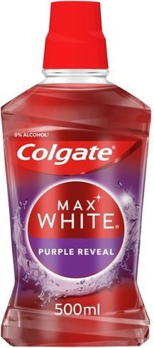 Colgate Max White Purple Reveal Στοματικό Διάλυμα για Λεύκανση 500ml