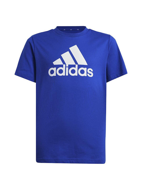 Adidas Kids T-shirt Blue Essentials Big Logo Cotton