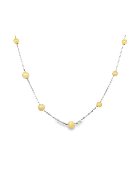 Xryseio Necklace from White Gold 14K