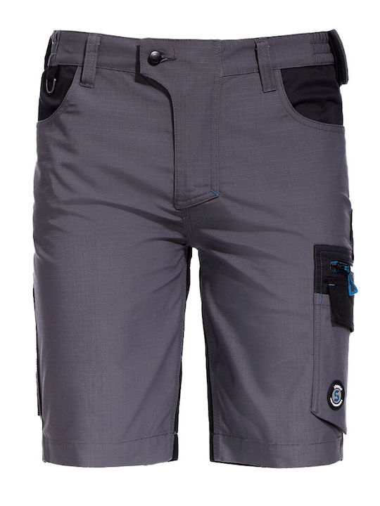 Stenso Stretch Reflexion Arbeitsbermuda Gray