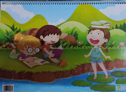 Drawing Pad Gxp 40 Sheets Girls at the Lake