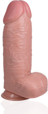 Shots Ρεαλιστικό Dildo με Όρχεις και Βεντούζα Flesh 25cm