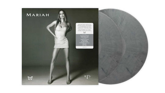 Mariah Carey #1's Metallisches Silber & Schwarzer Wirbel 2xLP