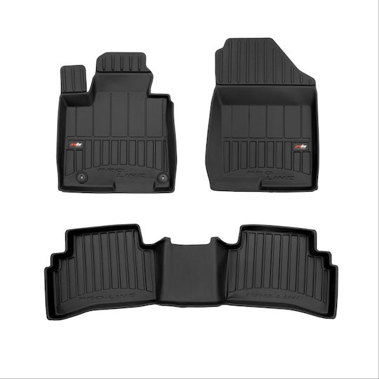 Frogum Set of Front and Rear Mats 2pcs for BMW Series 4 1995-2004 Black