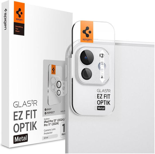 Spigen Optik Pro EZ Fit Camera Protection Metal Frame Silver for the iPad Pro 13-inch M4 (2024), iPad Pro 11-inch M4 (2024)