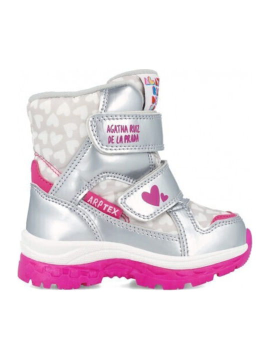 Kids Snow Boots Silver