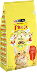 Purina Friskies Hrană pentru Pisici Vită Pui Legume 10kg