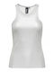 Only Women's Blouse Sleeveless Silver