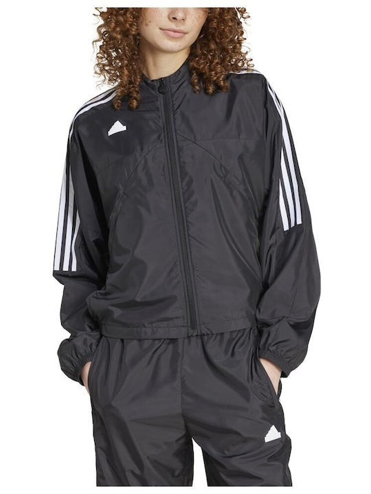 Adidas Tiro Women's Short Sports Jacket for Winter Blue