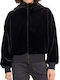 Women's Short Lifestyle Jacket for Winter Nero