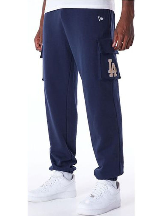 New Era Cargo Sweatpants with Elastic Blue