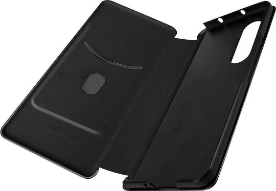 Folio Case Samsung Galaxy Z Fold 3 Card-holder & Stand Carbon Effect Black