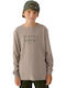 Kinderhemd Langarm Grey