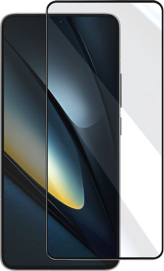 Avizar Tempered Glass Μαύρο (Poco F6 Pro)