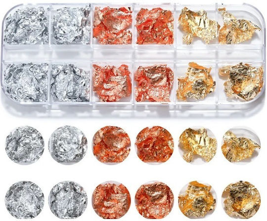 Foil for Nails Gold 12pcs