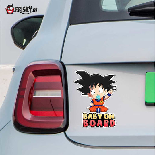 Frisky Baby an Bord Schild mit Aufkleber Rot Dragon Ball