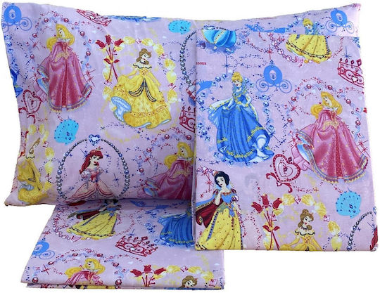 Linea Home Set Cearceafuri Pentru Copii Single Princess Roz 150x240cm Linea Home Set Cearceafuri Pentru Copii Single Princess Roz 150x240cm