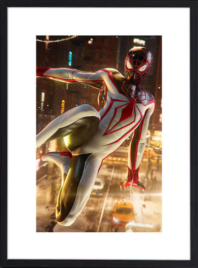 Walls Kids Framed Wall Painting White -suit Spiderman 50x70cm