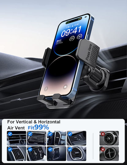 Powertech Suport Telefon Neagră
